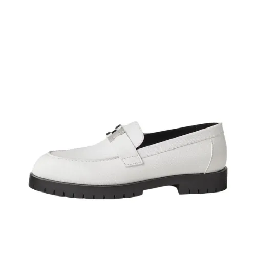 HERMES Faubourg Лоферы Женские Белые