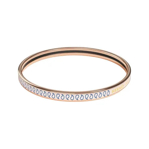 HERMES Розовое золото покрытие эмаль браслеты женский розовое золото