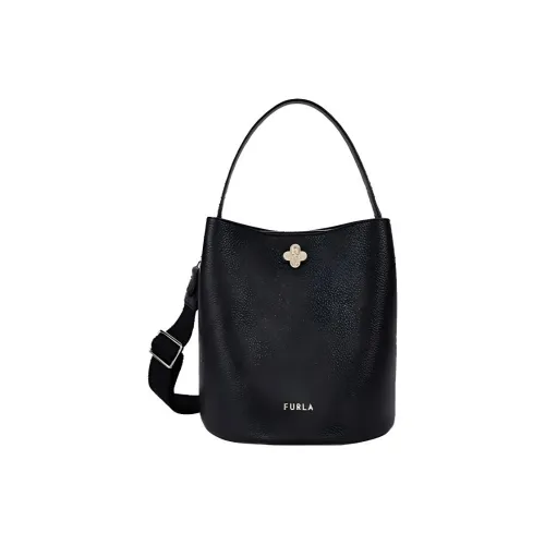Furla Коровья кожа Ведрообразные сумки Сумки через плечо Сумка через плечо Женская Черная