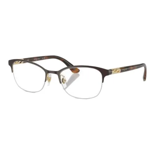 VOGUE Пластик Металл Овал Оправы для очков Мужской Черепаховый