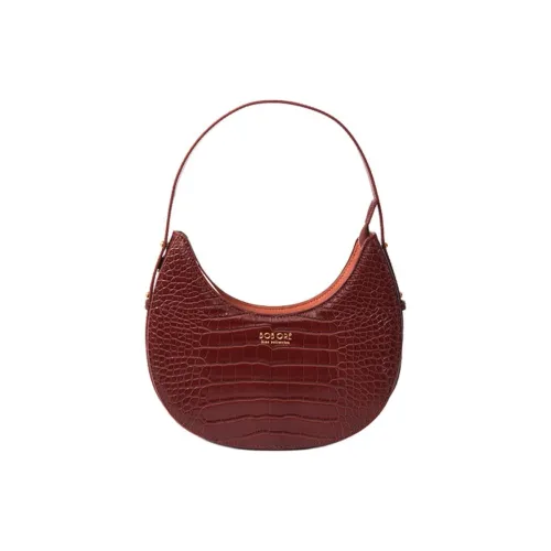 BOB ORE BLUE COLLECTION Сумка из коровьей кожи в форме полумесяца сумка через плечо сумка через плечо среднего размера женская карамельная