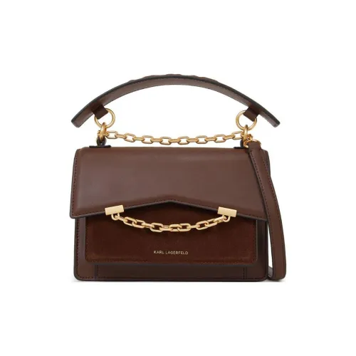 Karl Lagerfeld Телячья кожа Сумка через плечо Женская Шоколад
