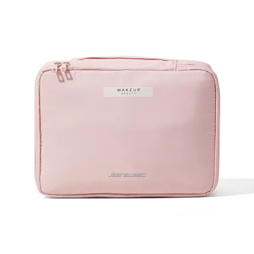 JEANSWEST Ткань Туалетная Сумка Сумка для хранения Косметичка Сумка Обычная Женская Розовая