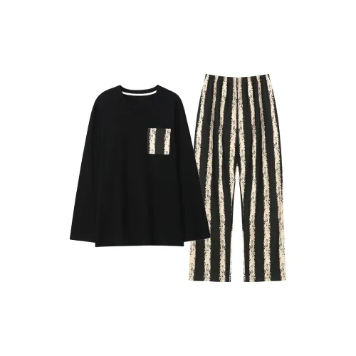 Ta Yan Черный Мужской Пижамный Комплект