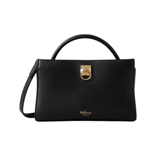 Mulberry Телячья кожа Сумка через плечо Сумка Мини Женская Черная