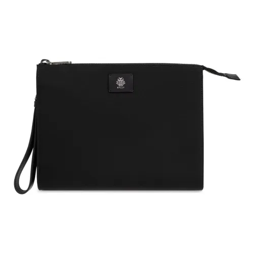 BALLY Nylon Leather Insert Clutch Men's Black
