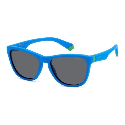 Polaroid Пластик Ацетат Квадратные Солнцезащитные очки Детские Синие