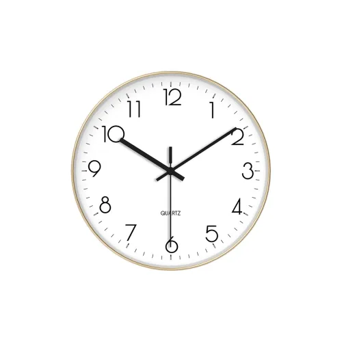 Nolros Кварцевый Movement Унисекс Настенные часы Белый