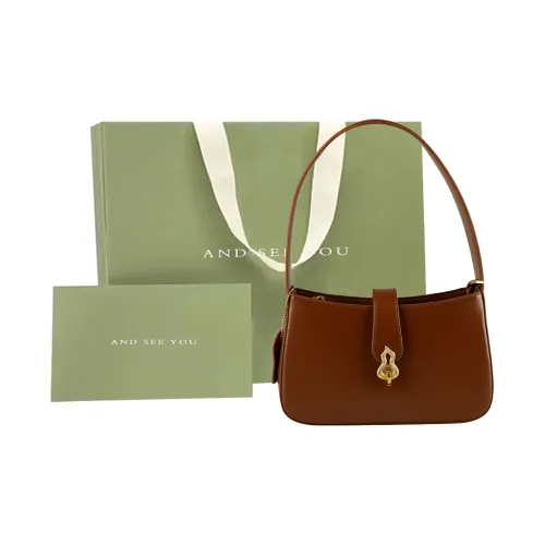 ANDSEEYOU Сумка из коровьей кожи плечевая сумка женская черная кофейная