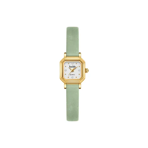 HAIDAHAOLI Кварцевый механизм Женские часы Белый циферблат