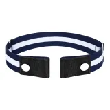 Темно-синий, грубой текстуры, белые полосы