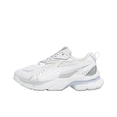 PUMA Low Топ Кэжуал Женский Белый Фиолетовый