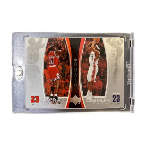 Верхняя колода LeBron James Michael Jordan Игрок карта DUAL размер 23 особенная карта пройдет спортивные карты 1 шт