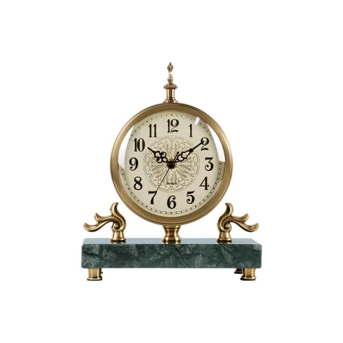 HENSE Кварцевый механизм Гостиная Украшение Настольные часы Роскошь Настольные часы Креативный Унисекс Бежевый Циферблат часов HD6911