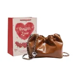 Коричневая праздничная сумка для покупок