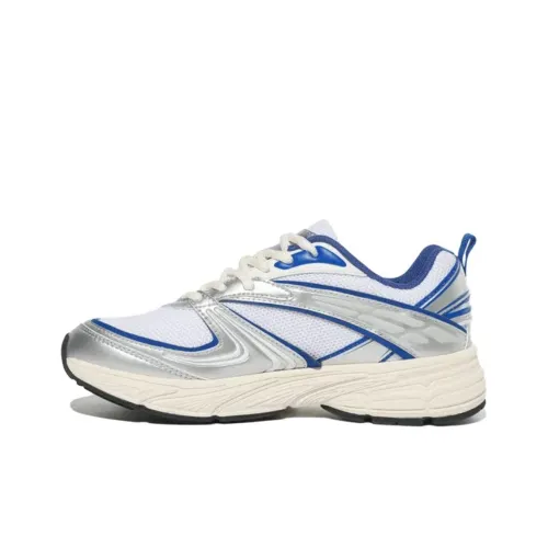 FILA Interrun Low Топ Повседневные Беговые Кроссовки Унисекс Белый Серебряный Синий