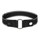 Чёрный с белыми полосами + Круглое кольцо