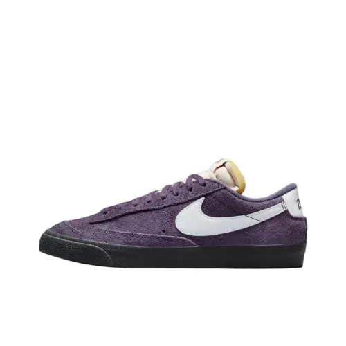Nike Blazer Slip-resistant Abrasion-resistant Low Top Skateboard Shoes Women's Purple Найк Блэйзер Противоскользящие Устойчивые к истиранию Низкие Кроссовки для скейтбординга Женские Фиолетовые