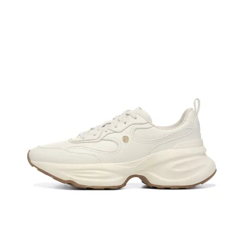 LI NING 1990 Classic Collection Масло-Подошва Низкий Топ Экрю Женский