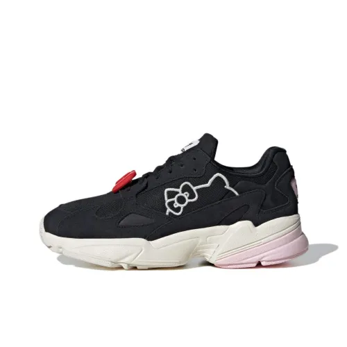 Hello Kitty x Adidas Originals Falcon Slip-on Resistant Abrasion Resistant Low Top Casual Women's Black White