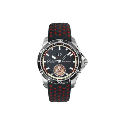 GLASHUTTE ORIGINAL SPORT EVOLUTION Автоматический Механический Часы Мужские 46 мм Черный Циферблат