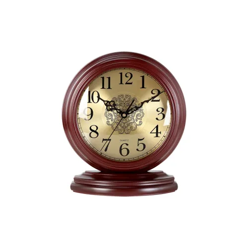 HENSE Кварцевый механизм настольные часы из массива дерева унисекс золотой циферблат модель HD246