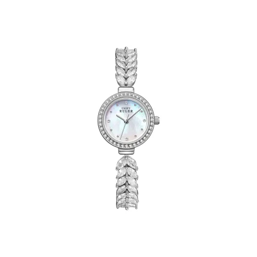 Respect The Time Кварцевый механизм Металлический ремешок Часы Женские Жемчужная раковина Циферблат