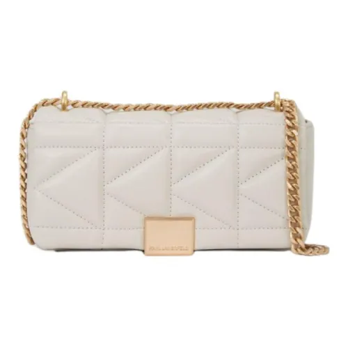 Karl Lagerfeld Кожа Наппа Сумка через плечо Маленькая Женская Цементная