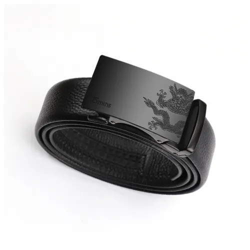 15 MINS Автоматическая застежка ремня модный YOUNG бизнес натуральная кожа брюки ремень верхняя часть из коровьей кожи