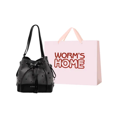 Worm's Home Ткань Рюкзак Женские Черный