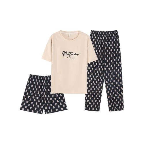 The Story Of The Flower Season Пижамный комплект женский абрикосовый