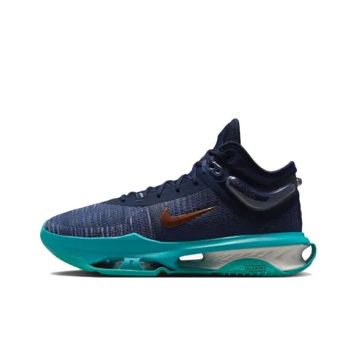 Nike Air Zoom г.T. Jump 2 Баскетбольные кроссовки MID Топ Синий/Золотой Мужской