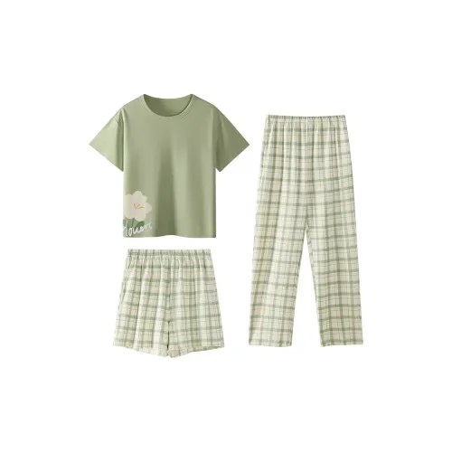 The Story Of The Flower Season Пижамный комплект женский светло-зеленый