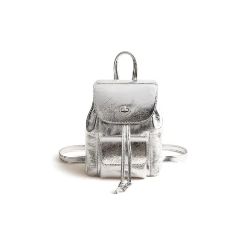 MQ DR Рюкзак из коровьей кожи Мини Women's Silver Бургунди Черный