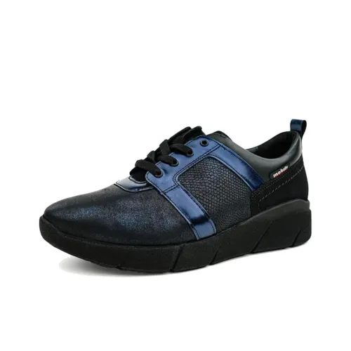 MEPHISTO Устойчивая к истиранию Низкая Повседневная Обувь Женская Темно-Синяя