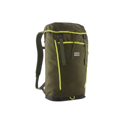 Patagonia 28L Рюкзак для активного отдыха сумка органический хлопок холст сосновый зеленый унисекс