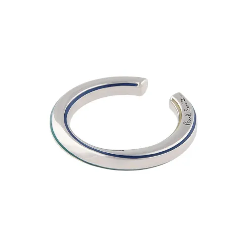 Paul Smith Латунь Эпоксидная смола Никелевое покрытие Кольца Мужские Серебряный