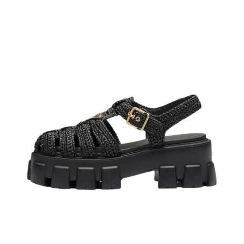 PRADA Monolith Горная обувь Женская Черная