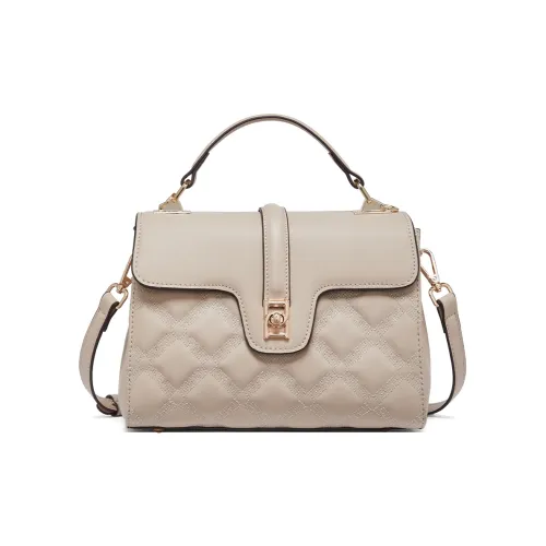 RED DRAGONFLY Спилок коровьей кожи Через плечо Сумка Обычный Женский Молочно-чайный