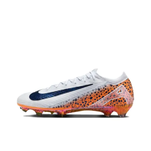 Nike Mercurial Vapor 16 Elite Твердый Грунт Футбольные Бутсы Мужские Белый Оранжевый Черный