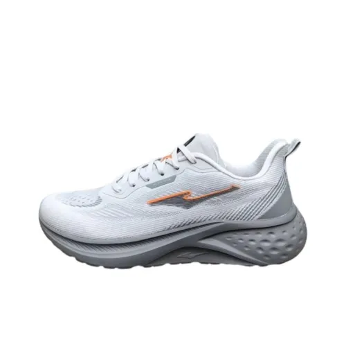 Erke Slip-resistant Abrasion-resistant Low Top Casual Running Shoes Men's Gray Эрке Противоскользящий Устойчивый к истиранию Низкий Топ Повседневные Беговые Кроссовки Мужские Серый