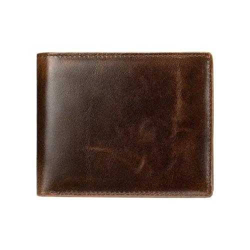 TTaG．baG Коровья кожа Кошелек Мужской Кофе Масло Кофе Черный Черный Крупнозернистый