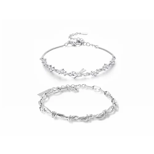 MUYAN Сплав Бант Вязаный Браслет Унисекс