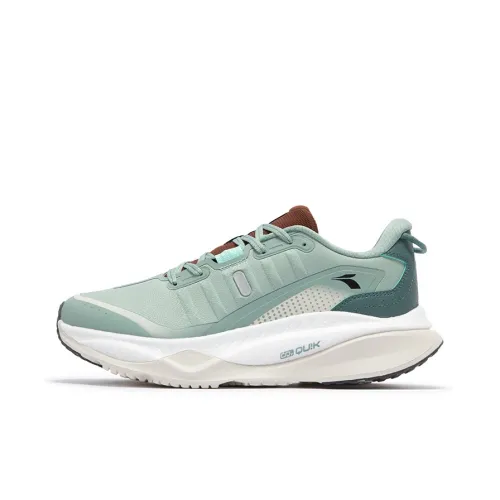 361° Red Flame 4 Slip Устойчивый к истиранию Низкий Топ Повседневные Беговые кроссовки Мужские Зеленые