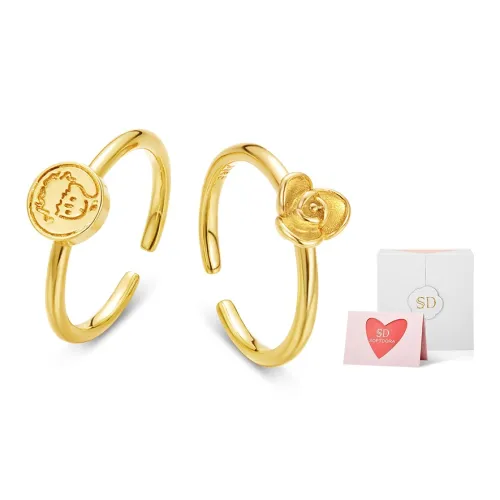 SOFTDORA Серебро S925 Аксессуар Парные кольца Унисекс