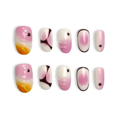 Goodbye Day Urban Chic Стиль Little Bug Handcrafted Premium Nail Art False Nail Oval 17mm