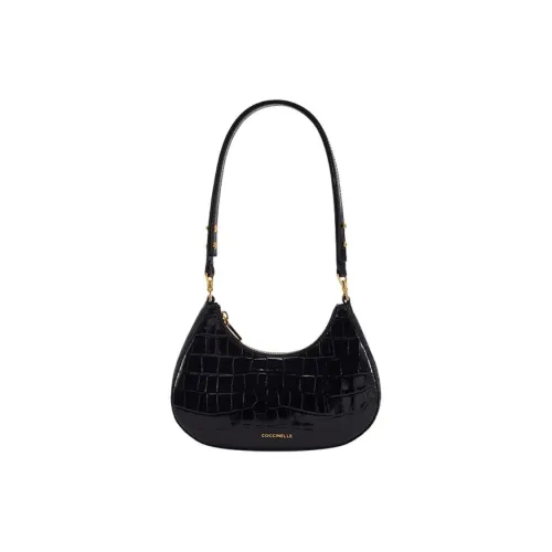 COCCINELLE Сумка из ткани с коровьей кожей сумка через плечо маленькая женская черная