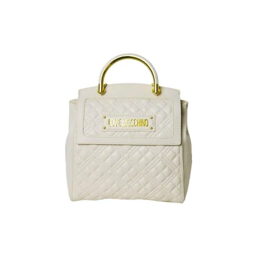 LOVE MOSCHINO Полиуретан Рюкзак Женский Айвори Белый
