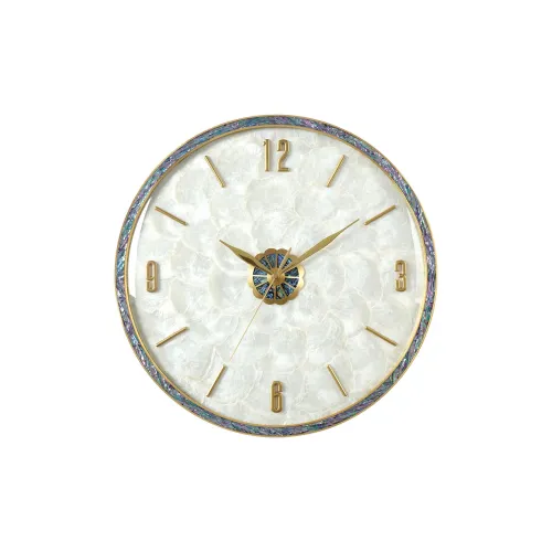 HENSE Кварцевый механизм металл стена часы унисекс жемчужная раковина цвет циферблат часов модель HW2017