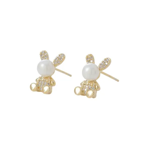 LIANGCAI Сплав Искусственная жемчужина Серьги-гвоздики Женские